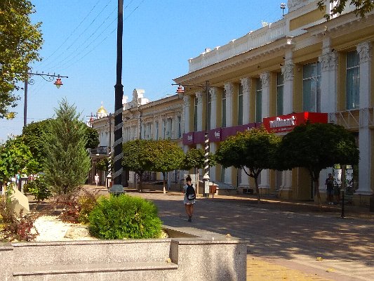 Centrální ulice v Simferopolu